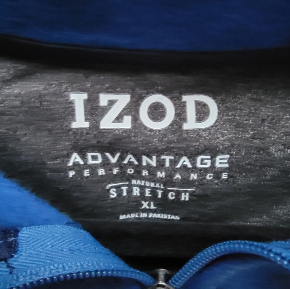 Izod Men's Performace Quarter Zip Pullover Sweater Size XL NWT - Picture 4 of 4